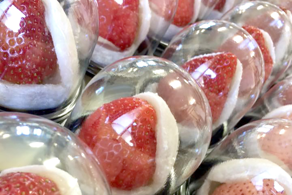 甘さにうっとり！いちご大福(^^♪