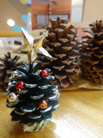 松ぼっくり♪飾ってみました(*^^*)