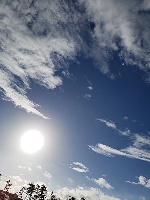 今日は青空～！