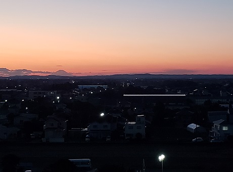 屋上からの富士山