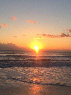 今日は綺麗な日の出です(*^^*)